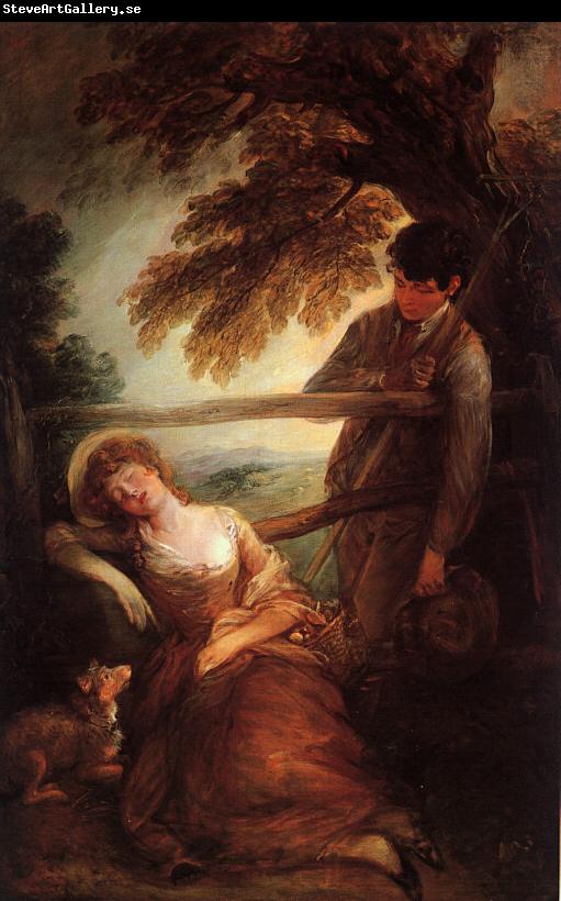 Thomas Gainsborough Haymaker and Sleeping Girl